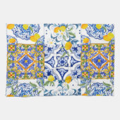 Sicilien, été, serviette de cuisine agrumes (Horizontal)