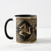 Sicilienne baroque Trinacria Design Mug (Gauche)