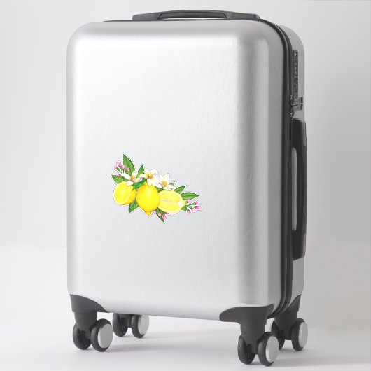 Sicilienne Sticker Floral Citrus Citrus Méditerran (Sur valise)