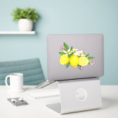 Sicilienne Sticker Floral Citrus Citrus Méditerran (Ordinateur portable sur le bureau)