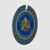 Sicilienne Trinacria Famille Heratige Ornament (devant)