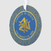 Sicilienne Trinacria Famille Heratige Ornament (devant)