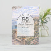 Sicily Coast Italian Themed Bridal Shower Kaart (Staand voorkant)