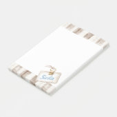 Sicily Cream Rustic Brown Stripes Post-it® Notes (Schuin)