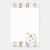 Sicily Cream Rustic Brown Stripes Post-it® Notes (Voorkant)