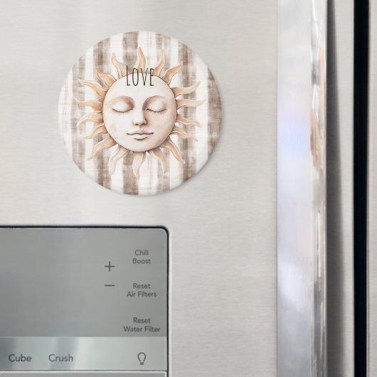 Sicily Cream Rustic Cream Sun Stripes Magneet (Insitu (Koelkast))