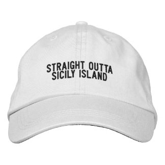 Sicily Island LOUISIANA Hoed Geborduurde Pet