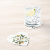 Sicily Italian Rustic Blue Stripes Bridal Shower Kartonnen Onderzetters (Insitu)