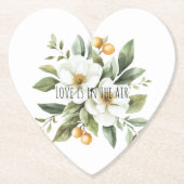 Sicily Italian Rustic Blue Stripes Bridal Shower Kartonnen Onderzetters (Voorkant)