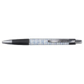 Sicily Italian Rustic Blue Stripes Pen (Achterkant)