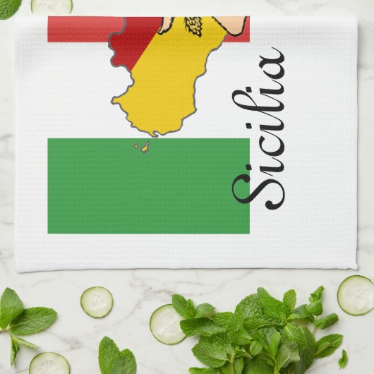 Sicily Kitchen Towel Theedoek (Gevouwen)