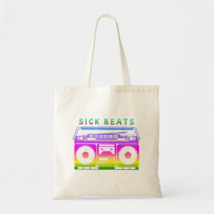 Sick Beats Stereo uit de jaren 80 Tote Bag
