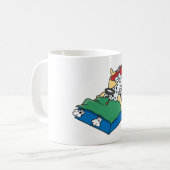 Sick Dog in Bed Koffiemok (Voorkant links)