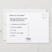 Sick geluk Funny Cancer Briefkaart (Achterkant)