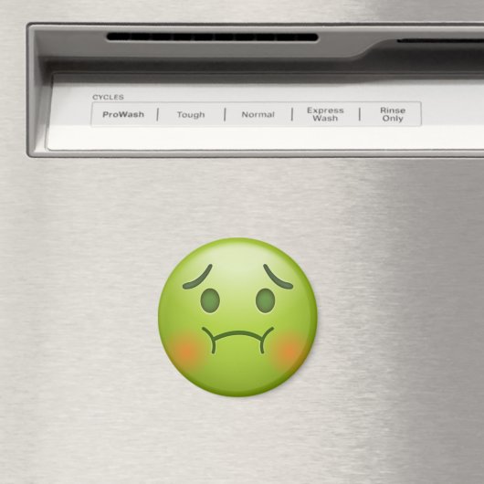 Sick note Emoji Face Magneet (Insitu (Vaatwasser))