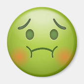 Sick note Emoji Face Magneet (Voorkant)