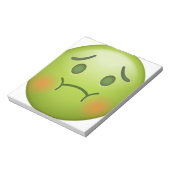 Sick note Emoji Face Notitieblok (Gedraaid)