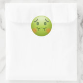 Sick note Emoji Face Ronde Sticker (Tas)