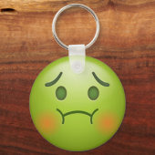 Sick note Emoji Face Sleutelhanger (Voorkant)