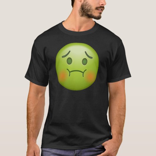 Sick note Emoji Face T-shirt (Voorkant)