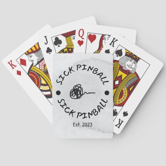 Sick Pinball Pokerkaarten (Achterkant)