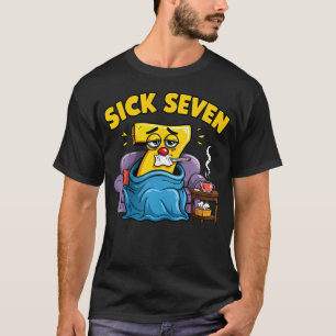 Sick Seven Meme T-shirt Six Seven Leuke Woordspeli
