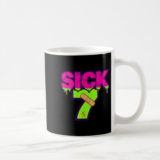 Sick Seven Meme Tee Six Seven Fun Wordplay Drip  Koffiemok (Rechts)