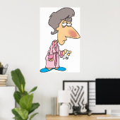 Sick Woman Poster (Thuiskantoor)