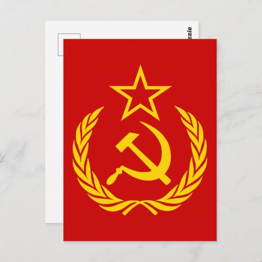 Sickle And Hammer, USSR, CCCP, Communism Briefkaart (Voorkant / Achterkant)