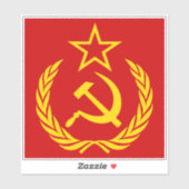 Sickle And Hammer, USSR, CCCP, Communism Sticker (Vel)