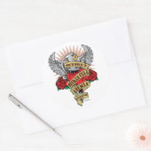 Sickle Cell Anemia Dagger Ronde Sticker (Envelop)