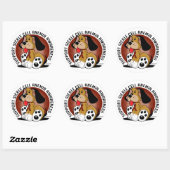 Sickle Cell Anemie Dog Ronde Sticker (Vel)