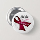 Sickle Cell Awareness Lint Ronde Button 5,7 Cm (Voorkant /achterkant)