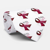 Sickle Cell Awareness Lint Stropdas (Opgerold)