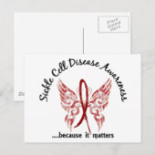 Sickle Cell Disease Butterfly 6.1 Briefkaart (Voorkant / Achterkant)