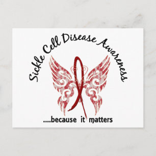 Sickle Cell Disease Butterfly 6.1 Briefkaart