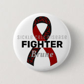 Sickle Cell Disease Lint Witte Button (Voorkant)