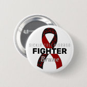 Sickle Cell Disease Lint Witte Button (Voorkant /achterkant)