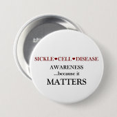 Sickle Cell Disease Ronde Button 7,6 Cm (Voorkant /achterkant)