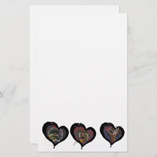 Sickle Cell Heart Briefpapier (Voorkant / Achterkant)