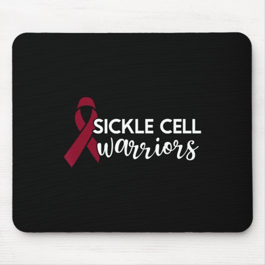 Sickle Cell Warrior - Bewustmakingsmaand Bourgogne Muismat (Voorkant)