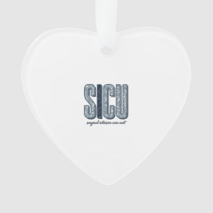 SICU Chirurgische Intensive Care Unit Vintage T-sh Ornament