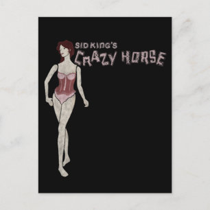 sid king's gekke paardenmannequin briefkaart