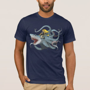 Sid riding Sharktopus T-shirt