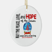 SIDA VIH Noël 3 Globe des neiges Ornements (Droite)