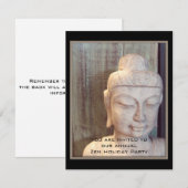 Siddhartha Gautama Photo Kaart (Voorkant / Achterkant)