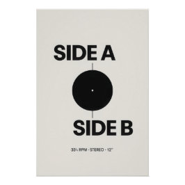 Side A - Side B - Vinyl - Poster Perfect Poster