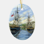 'Side by Side' Keramisch Ornament (Achterkant)