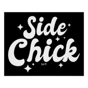 SIDE CHICK grappige Thanksgiving Perfect Poster