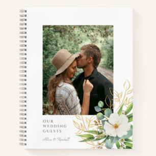 Side Floral Photo Budget Livre d'Invité